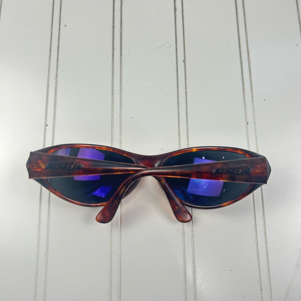 Haven Tortoise Shell Wrap-Around Sunglasses Dark Lens Vintage Y2K Style - Picture 5 of 10